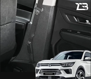 Cubierta lateral del cinturón de seguridad fieltro antiarañazos negro 6P para Ssangyong Korando 2020~2023 - Imagen 1 de 6