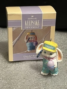 Hallmark 1992 Crayola Hase Ostern Kollektion Frühling Andenken Ornament Neu im Karton - Bild 1 von 5