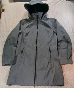 Eddie Bauer Jacket Womens Med Hooded Softshell Water Resistant Fall Coat Parka - Picture 1 of 24