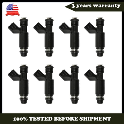 Juego de 8 inyectores de combustible para Chevrolet Silverado 2500 2004 2005 2006 2007 5,3 L V8 Foto 1 de 4