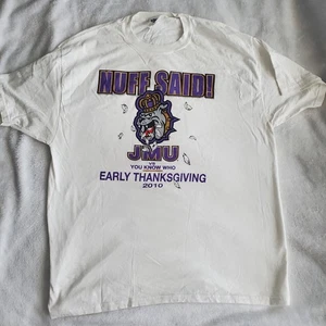 Camiseta de fútbol JMU Dukes 2010 XL Acción de Gracias 'Nuff Said James Madison - Imagen 1 de 7