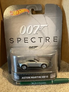 Aston Martin DB10 2015 Hot Wheels Retro Entertainment Spectre James Bond 007 nuevo en paquete - Imagen 1 de 1