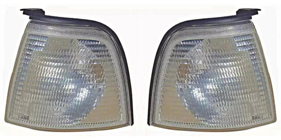 AUDI 80 90 B3 B4 Sedan Wagon Clear Corner Lights Pair Left+Right 1987-1995 - Imagem 1 de 1