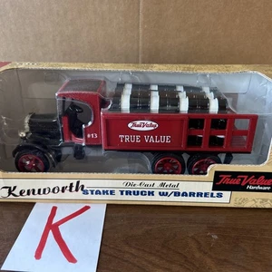 Ertl True Value Hardware 1925 Kenworth Stake Truck Bank w/Barrels Die Cast NEW - Picture 1 of 3