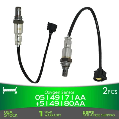 2x Upstream & Downstream Oxygen O2 Sensor for 11-16 Chrysler Town & Country Jeep Foto 1 de 4