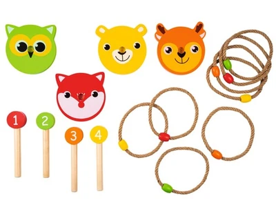 PLAYTIVE(LIDL ASIA PTE. LIMITED (HONG KONG BRANCH)) Playtive Kinder Gartenspielgerät Wurfspiel Echtholz Ringwurfspiel Outdoor