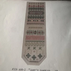 Something Different #326 Jane’s Sampler 2” Needlepoint Pattern Specialty Stitch - Picture 1 of 6