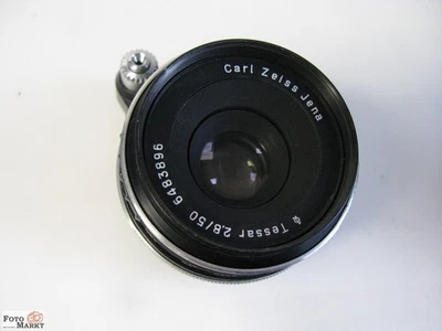 Jena T Objektiv 2,8/50 mm Tessar für Exakta Spiegelreflex-Kamera lens - Bild 1 von 4