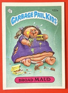 1986 Topps Garbage Pail Kids Series 3 #122a Broad Maud No Copyright EX+ - Picture 1 of 2