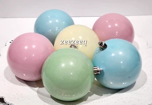 Easter Christmas Gingerbread Pastel Blue Pink Yellow Plastic Ornaments 3.5" - Picture 1 of 5