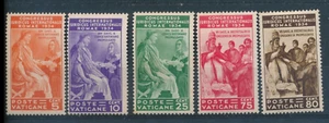 1935 VATICANO GIURIDICO 5 FRANCOBOLLI MLH F/3165 - Foto 1 di 1