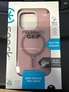Speck Presidio2 Grip ClickLock Case For Apple iPhone 16 PRO Wednesday Pink NEW! - Photo 1 sur 4