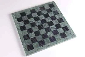16" Green and Black Marble Chess Board,Chess Board, Chess Top Gifts For Her/Him - Picture 1 of 10