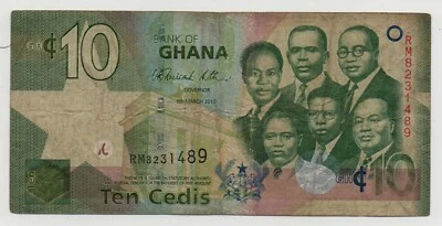 GHANA 10 CEDIS 2010 PICK 39 B LOOK SCANS - Image 1 of 2