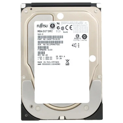 Hard Drive Fujitsu MBA3073RC 73GB 15 000 Rpm SAS 3.5” Inch - Image 1 of 4