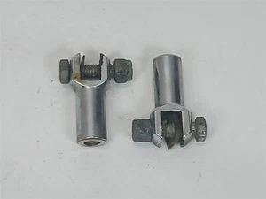 05 Harley-Davidson FLSTFI Fatboy Rear Foot Peg Mounts Chrome - Picture 1 of 5