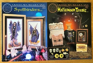 Cross My Heart SPELLBINDERS & HALLOWEEN TREATS Cross Stitch Pattern Booklets - Picture 1 of 9