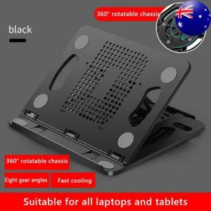 Notebook Stand with Handle Laptop Holder 360 Degree Rotatable for 14 in Laptop - Afbeelding 1 van 17