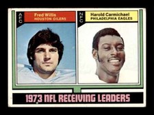 1974 Topps Fred Willis Harold Carmichael #330 Houston Oilers Philadelphia Eagles