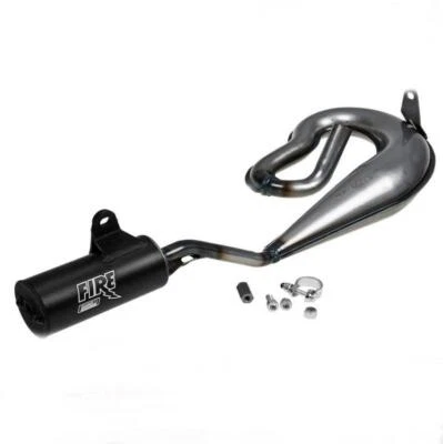 30508 MARMITTA PIAGGIO CIAO OMOLOGATA DGM VERNICIATA TRASPARENTE CON SILENZIATOR - Immagine 1 di 4