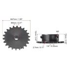 Single Strand 1/4" Pitch Industrial Drive Sprocket For Iso 04C Roller Chain