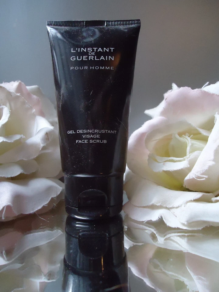 Guerlain L'INSTANT POUR HOMME Exfoliating Face Scrub 75ml New Few Markes to Tube - Immagine 1 di 4