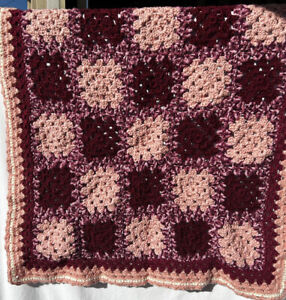 NEW Handmade Crochet Afghan Blanket Throw 29x30