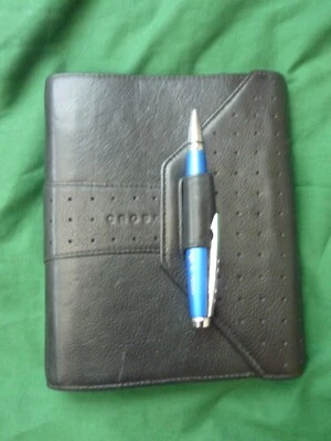 ORGANIZADOR PERSONAL CROSS AUTOCROSS CUERO NEGRO, CON BOLÍGRAFO Foto 1 de 4