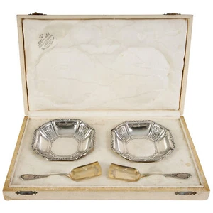 Silver four-piece serving set, Wilhelm Binder, Germany, end of 19th century - Picture 1 of 4