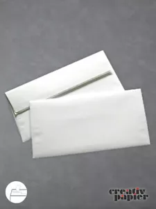 Gefütterte Briefumschläge DIN lang Seidenfutter 500 Stk. weiß 90g/m² haftklebend - Bild 1 von 1