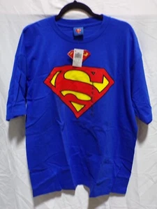 DC Comics Official Superman Blue Emblem Logo T-Shirt Men's XL 060324WT - Picture 1 of 3