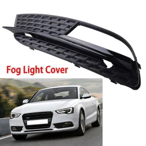 FRONT BUMPER FOG LIGHT GRILL COVER FOR AUDI A5 2012-2016 2015 8T0807681H01C LEFT - Picture 1 of 6