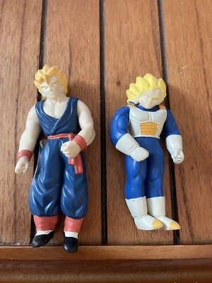 Dragon Ball Z SS Gohan & SS Vegeta Traje de Goma Figura Bandai Irwin Divertido 2001 Foto 1 de 4