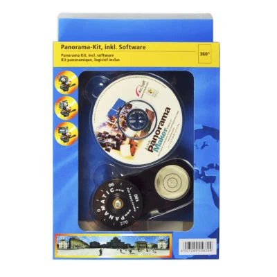 Hama 2-teiliges Panorama-Kit für Kompaktkameras, inkl. Software, Gewinde 1/4" - Bild 1 von 4