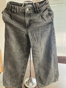 Zara | Girls Baggy Gray Stone Washed Wide LegJeans 11/12 152cm - Picture 1 of 6