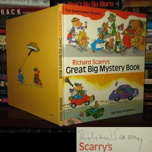 Richard Scarry RICHARD SCARRY'S GREAT BIG MYSTERY BOOK Signed 1st 1st Edition 1s - Picture 1 of 1