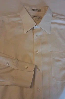 Camisa de vestir John W. Nordstrom para hombre 17,5 36 cuidado inteligente amarillo claro manga larga  Foto 1 de 4