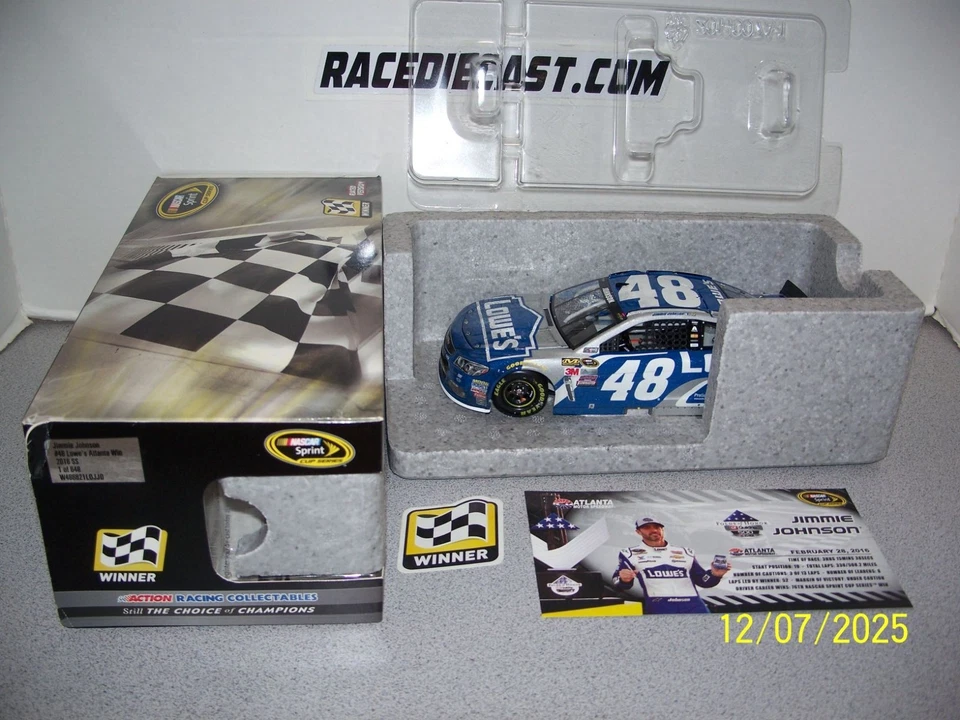 #48 Jimmie Johnson "Atlanta Win Raced Version" 24/01 2016 solo acción 848 Foto 1 de 1