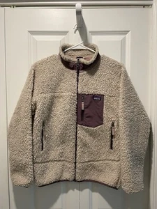 Patagonia Kids Classic Retro-X® Fleece Jacket Crème Color Size XL (14) - Picture 1 of 3