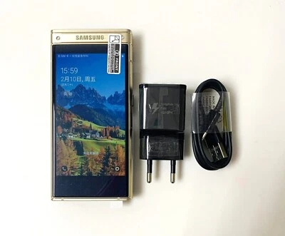 Original Samsung Galaxy W2018 AMOLED Dual Screen 12MP 4G Dual SIM 64GB Phone - Image 1 of 4