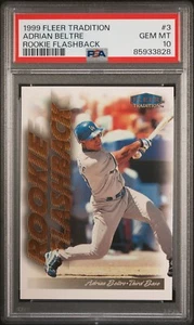 1999 FLEER TRADITION ROOKIE FLASHBACK #3 ADRIAN BELTRE PSA 10 GEM MINT LOW POP - Picture 1 of 2