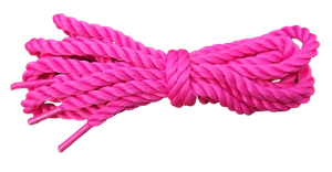 Pair Fuchsia Pink Thick Chunky Cord Rope Fashion Shoe Trainer Boots Laces 150cm - Picture 1 of 11