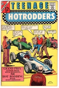 Teenage Hotrodders #7 May 1964 Charlton Silver Age Hot Rod Comic MINI BIKE RACE - Picture 1 of 2