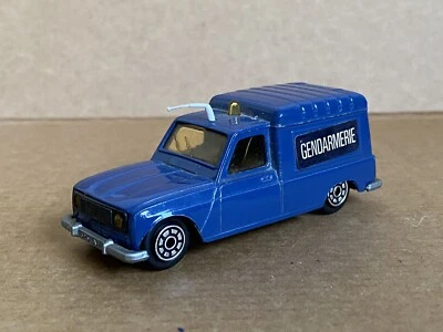 Norev Renault R4 Fourgonnette, Gendarmerie, 1:46 Scale, Die Cast, Rare, Blue. - Image 1 of 4