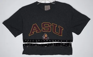 T-shirt Furst of a Kind ASU Split Crop taglia S spilla di sicurezza scintillante - Foto 1 di 11