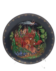 BRADEX COLLECTOR PLATE 7-5/8" RUSSIAN FAIRYTALE 60-V251 8784WC VINTAGE 1988 RARE - Picture 1 of 6