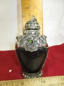 VINTAGE CHINESE SNUFF BOTTLE HORN STONES - Picture 1 of 10