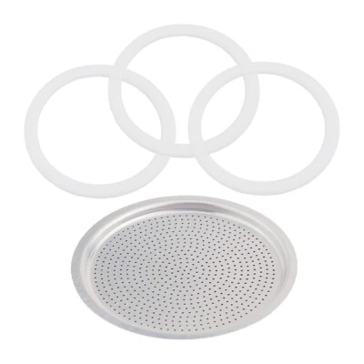 Exceptional Durability 3 Silicone Gaskets and 1 Aluminum Filter for It - Image 1 of 4