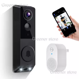 Video Doorbell Camera Wireless with Chime Ringer Smart AI Human Detection 2.4G - Picture 1 of 12