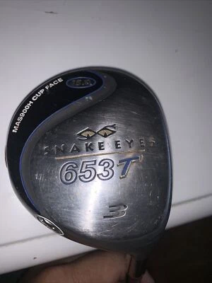 Ojos de serpiente 653T 15° 3 madera ~ eje de grafito ~ agarre mediano ~ diestro usado Foto 1 de 4